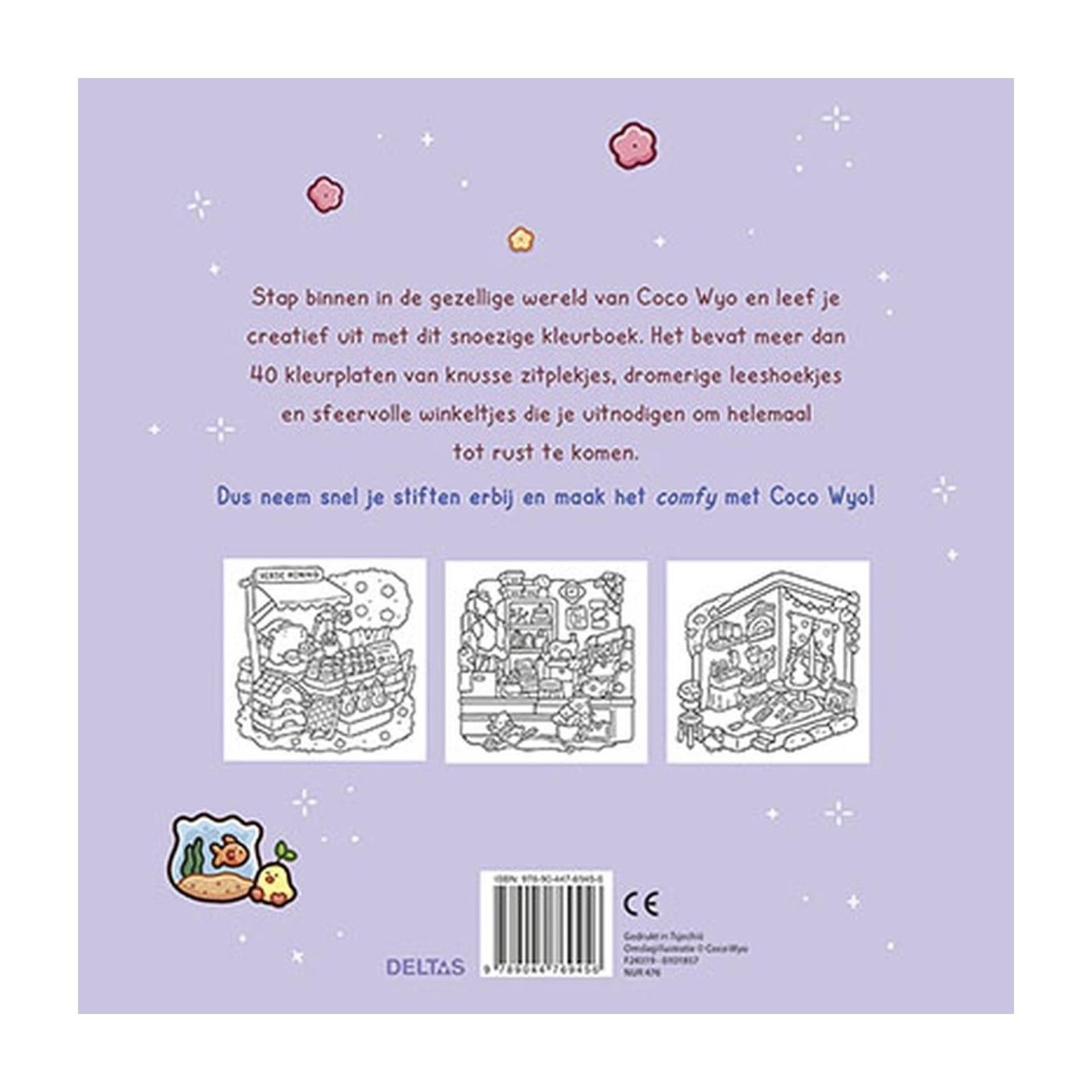 Libro da colorare carino e comodo di Delta Coco Wyo