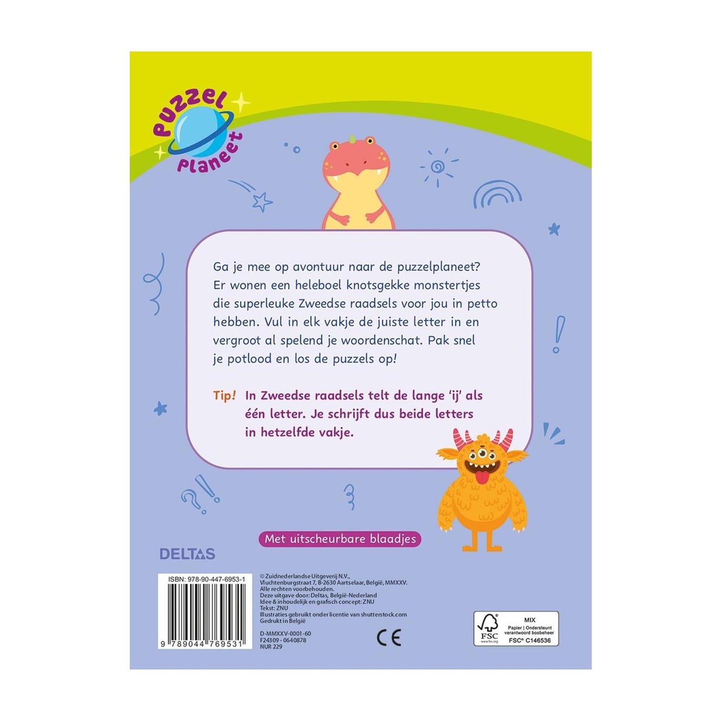 Deltas puzzelplaneet - superleuke zweedse raadsels 7-9 jaar