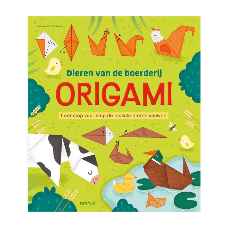 Animales de granja de origami deltas