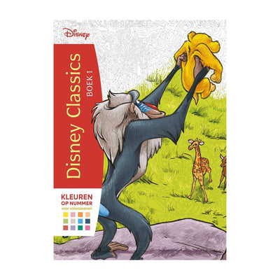 Deltas Clásicos Disney libro 1 colorear por números