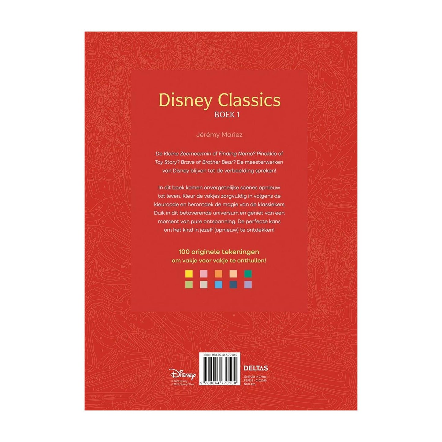 Deltas disney classics boek 1 kleuren op nummer