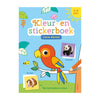 Libro para colorear y pegatinas de animales dulces deltas