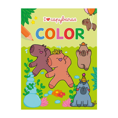 Deltas me encantan los capibaras color bloque de color