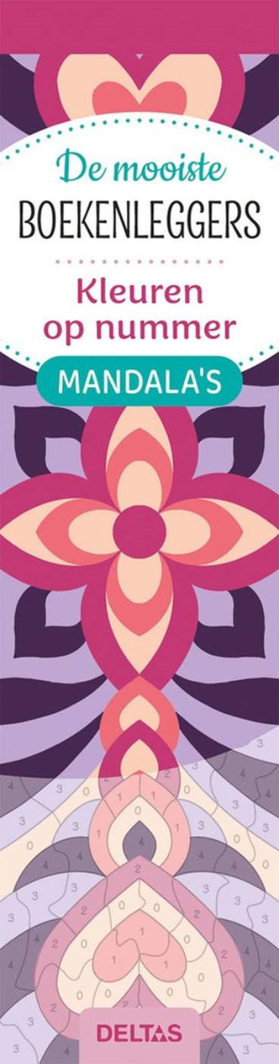 Deltas los marcapáginas para colorear más bonitos mandalas de colores por número