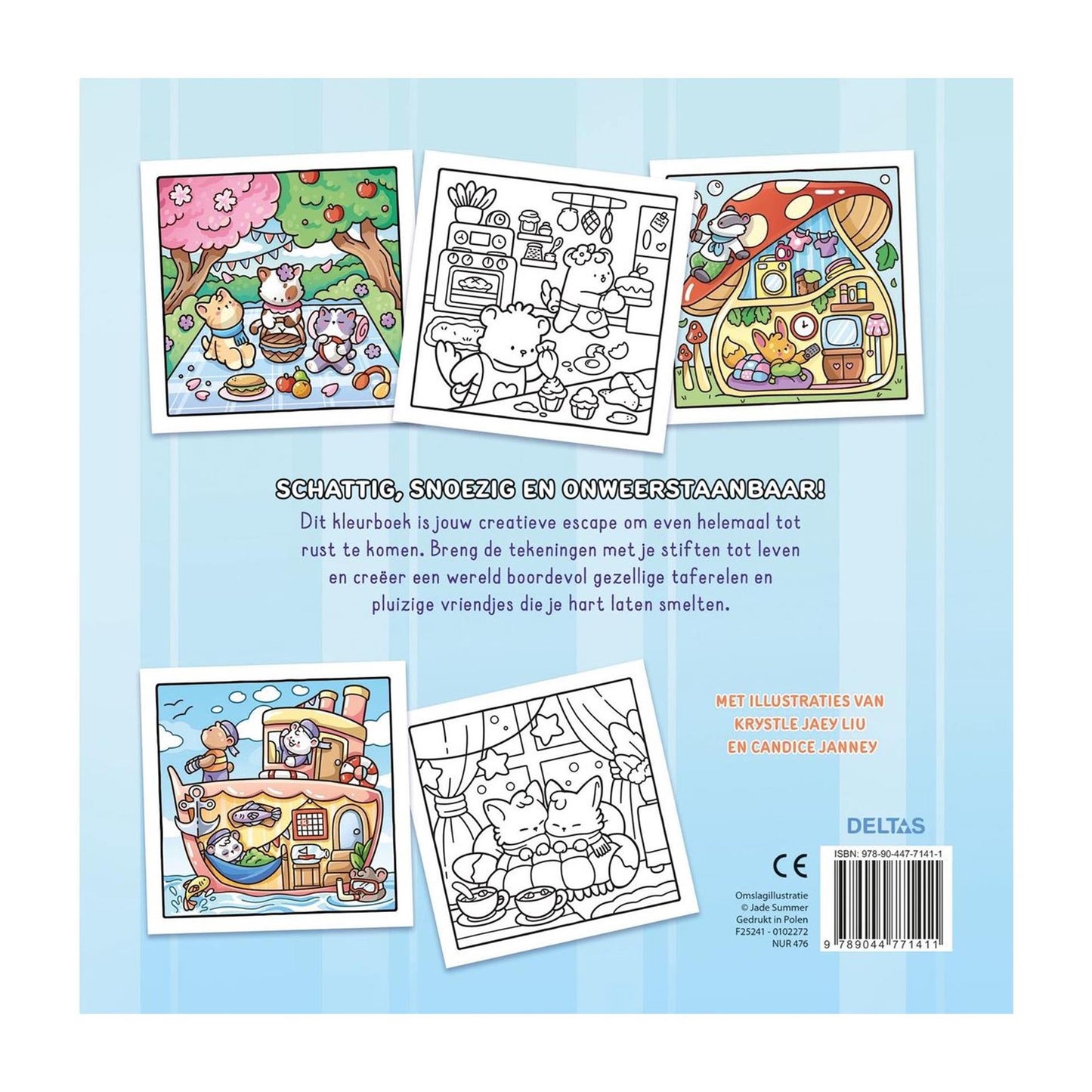 Deltas comfy cute - cozy kleurboek