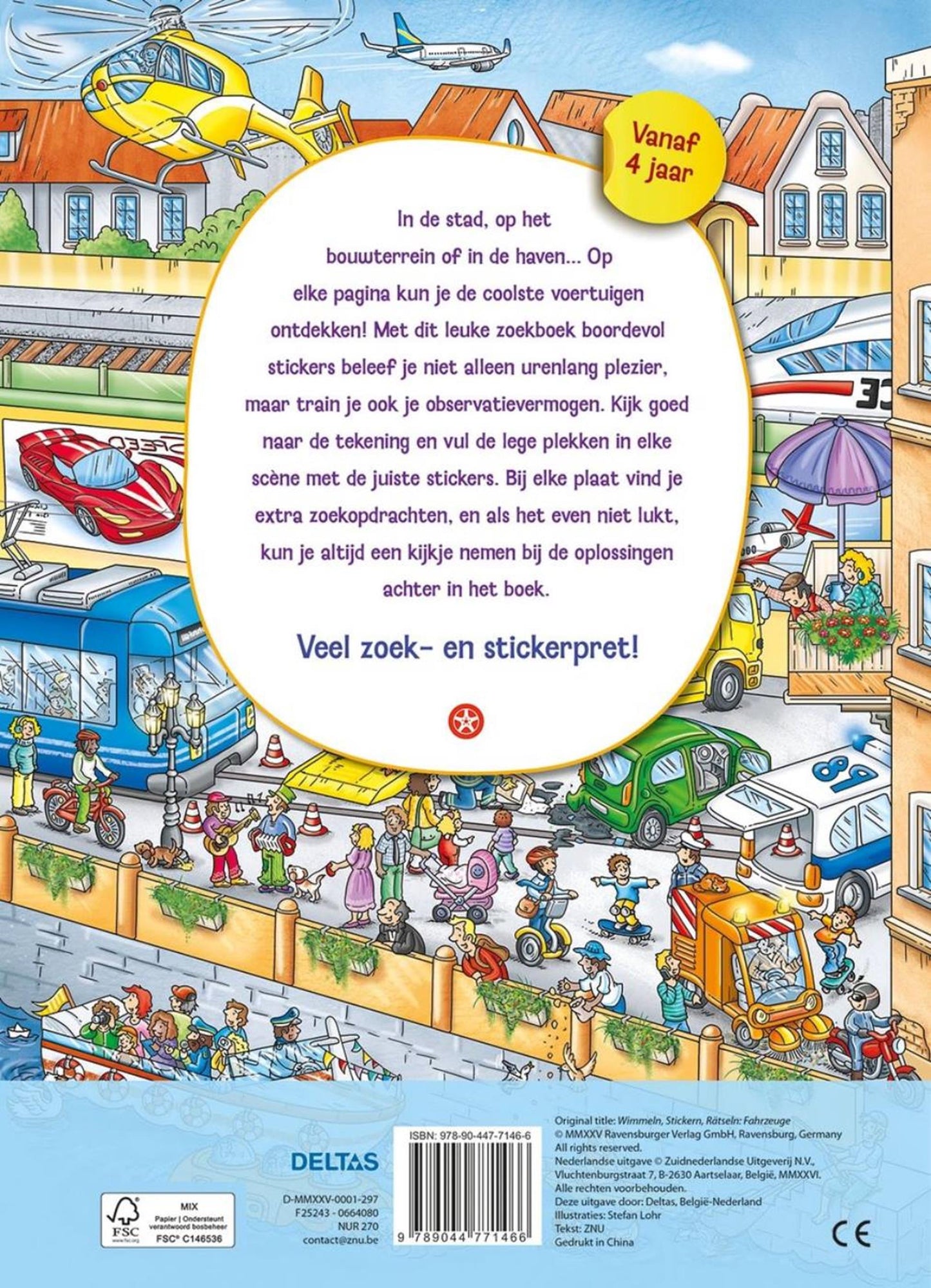 Deltas mi divertido libro de búsqueda con pegatinas - vehículos