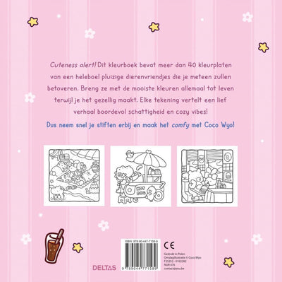 Deltas cozy colorino - kleurboek - 45 handgetekende platen