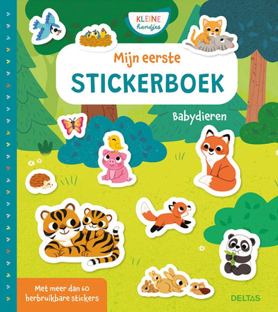 Delta è il mio primo libro di adesivi: cuccioli di animali