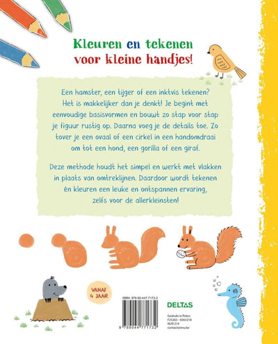 Deltas mi primer libro de dibujo - animales felices