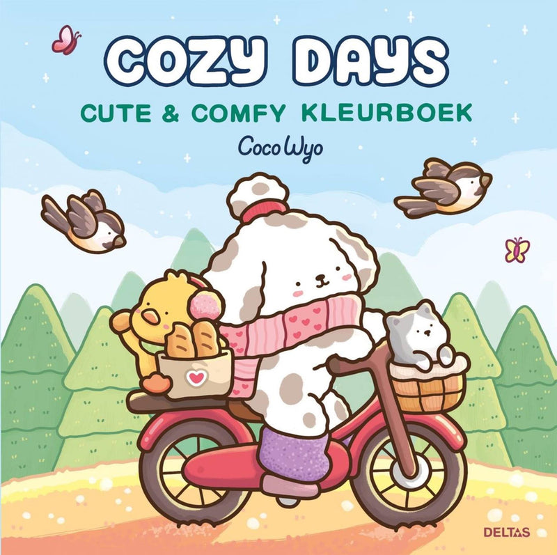 Deltas Cosy Days, carino e comodo libro da colorare Coco Wyo