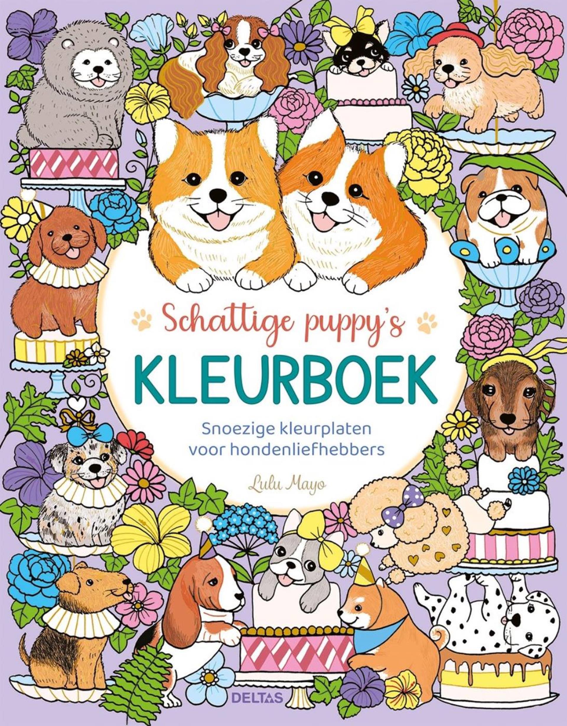 Libro da colorare dei simpatici cuccioli di Delta