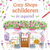 Deltas cozy shops schilderen in aquarel