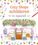 Deltas cozy shops schilderen in aquarel