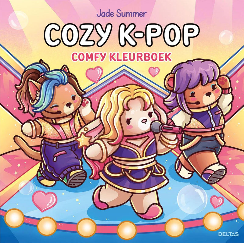Deltas accogliente k-pop comodo libro da colorare giada estate