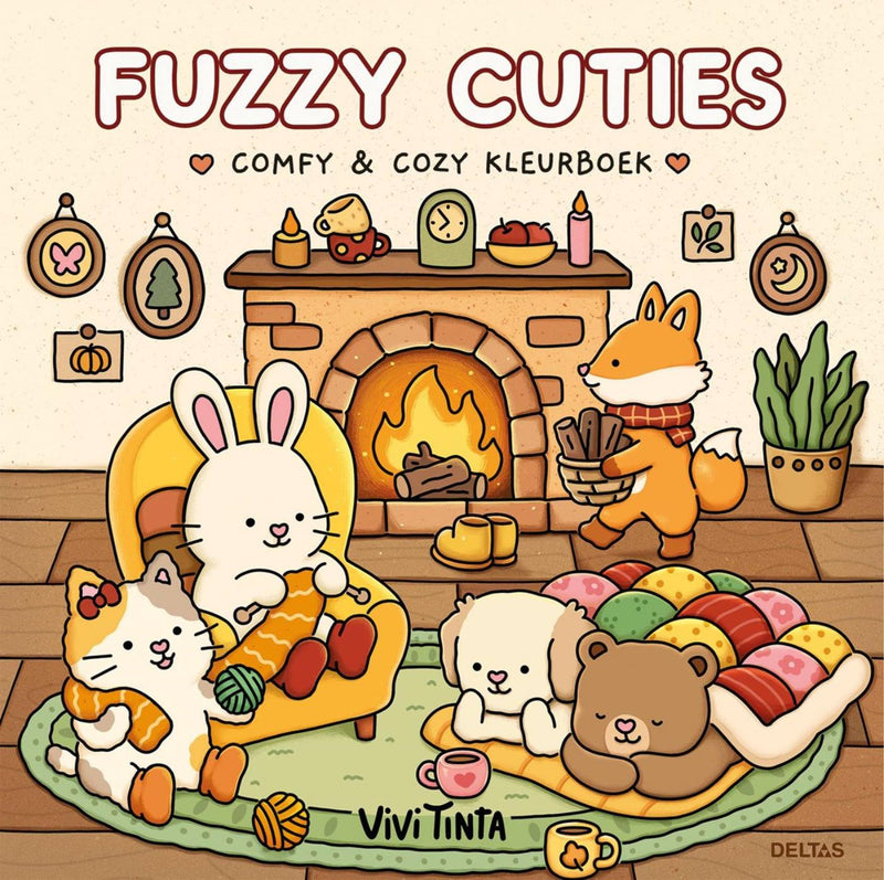 Lindo y cómodo libro para colorear Deltas Fuzzy Cuties