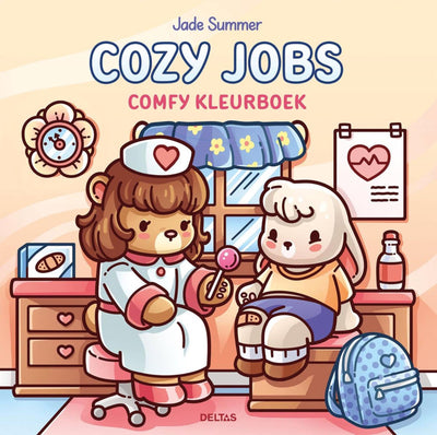 Libro para colorear cómodo de trabajos acogedores de Delta - verano de jade