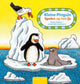 Pequeño pingüino jugando en el hielo. 1+