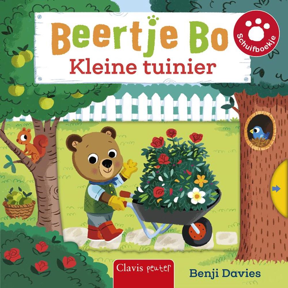 Oso bo pequeño jardinero. libro de tablero 2+