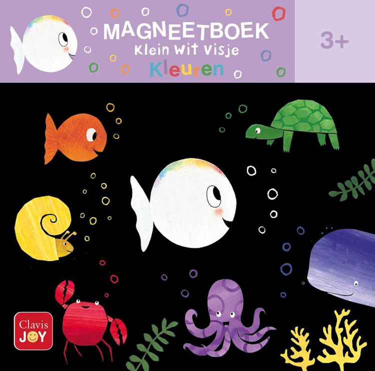 Libro magnético pequeños peces blancos. 3+