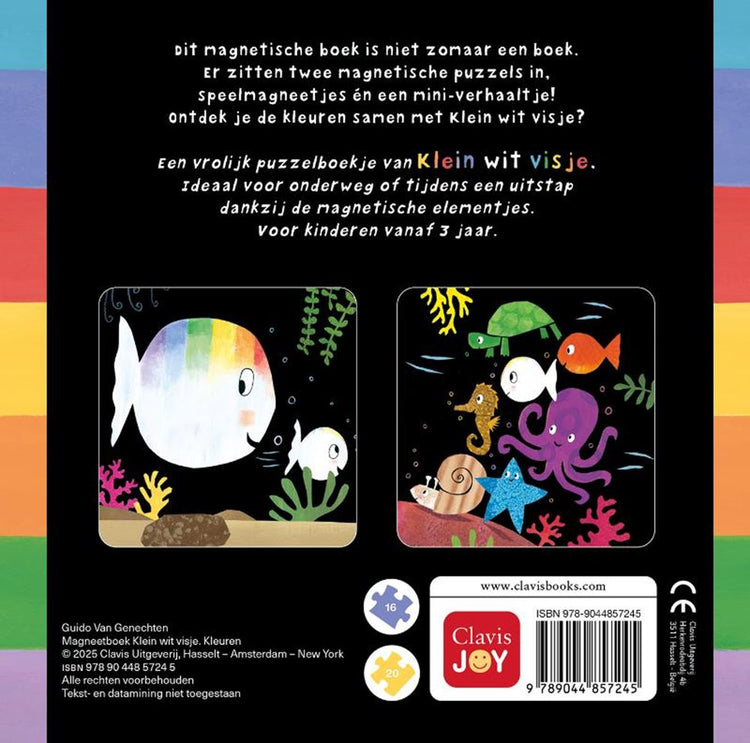 Libro magnético pequeños peces blancos. 3+