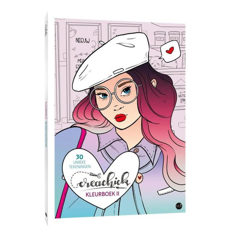 Libro para colorear de Kluitman creachick ll 64 páginas.