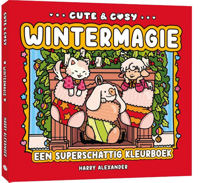 Kleurboek: cute cosy wintermagie
