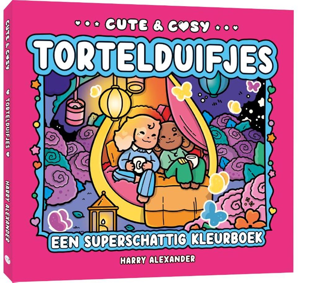 Libro da colorare di Kluitman, simpatico e accogliente piccioncini