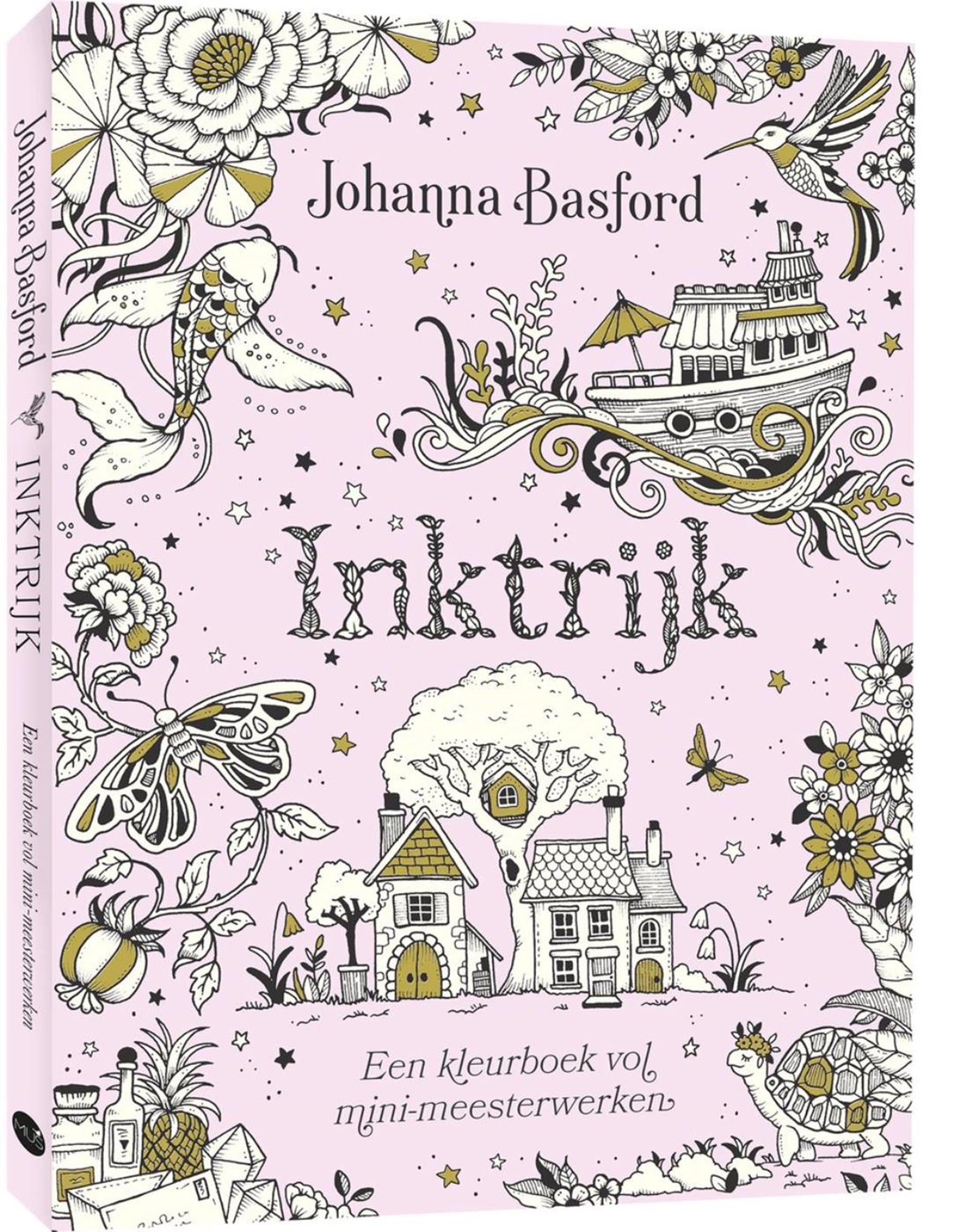 Kluitman mus creatief - inktrijk - johanna basford - een kleurboek vol mini-meesterwerken