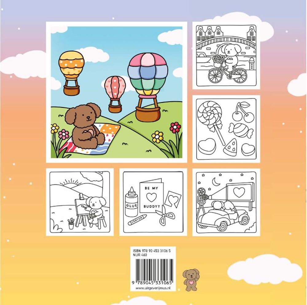 Kluitman club kokoro libro da colorare amici kokoro