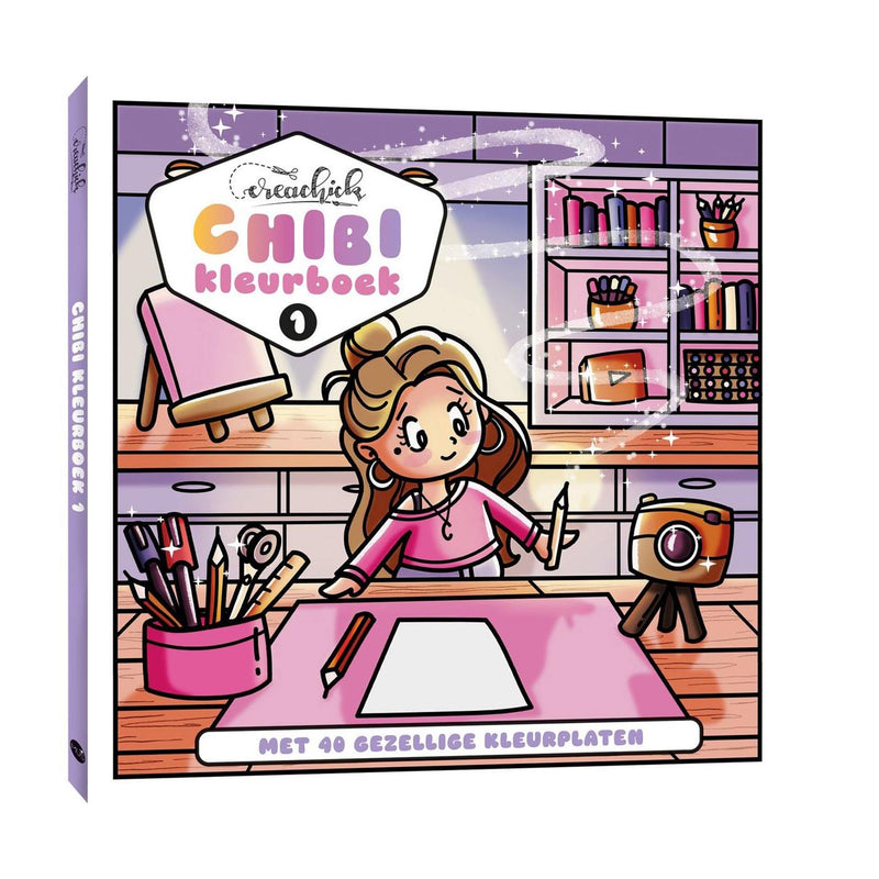 Libro para colorear Kluitman creachick chibi 1