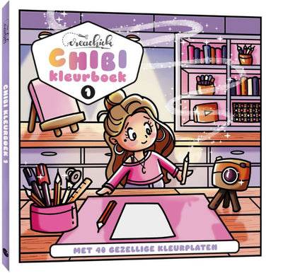 Kluitman creachick chibi libro da colorare 1
