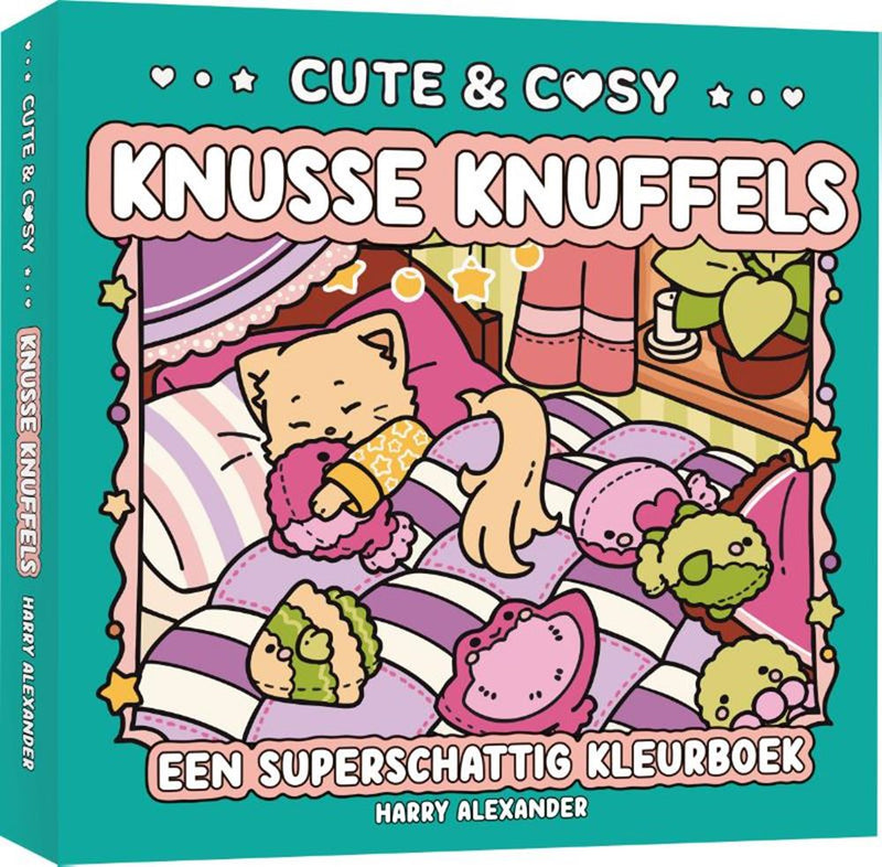 Knus kleurboek: cute cosy: se knuffels