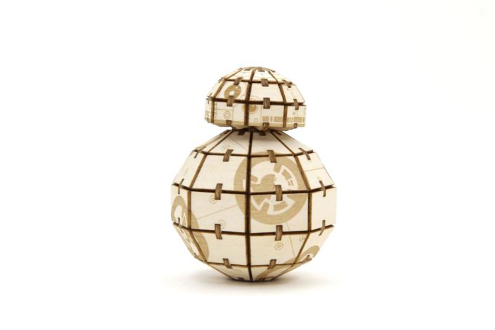 Star Wars BB-8 Deluxe Book con modelo de construcción de madera