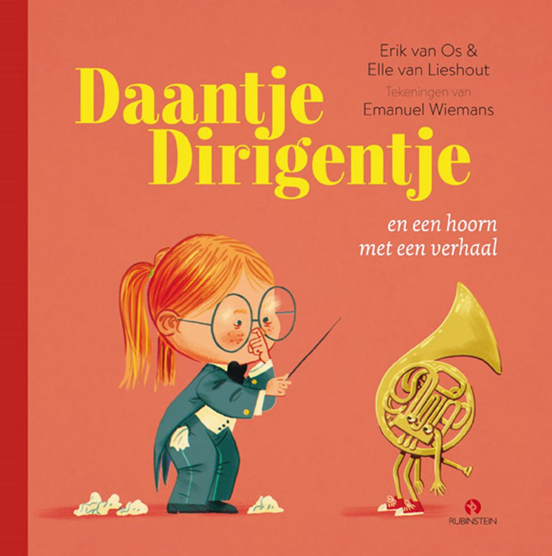Direttore d'orchestra Daantje e un corno con a