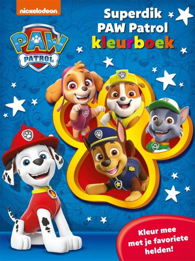 Libro da colorare Paw Patrol super spesso con palloncini grandi