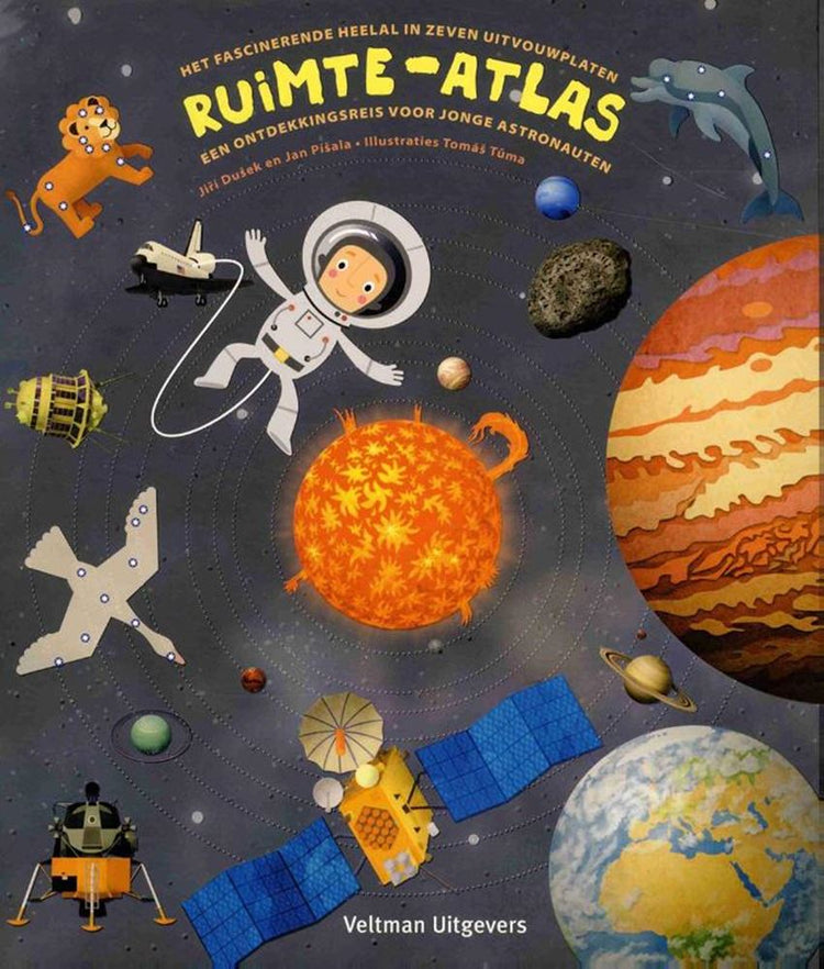 Atlante spaziale (libro pieghevole). 7+