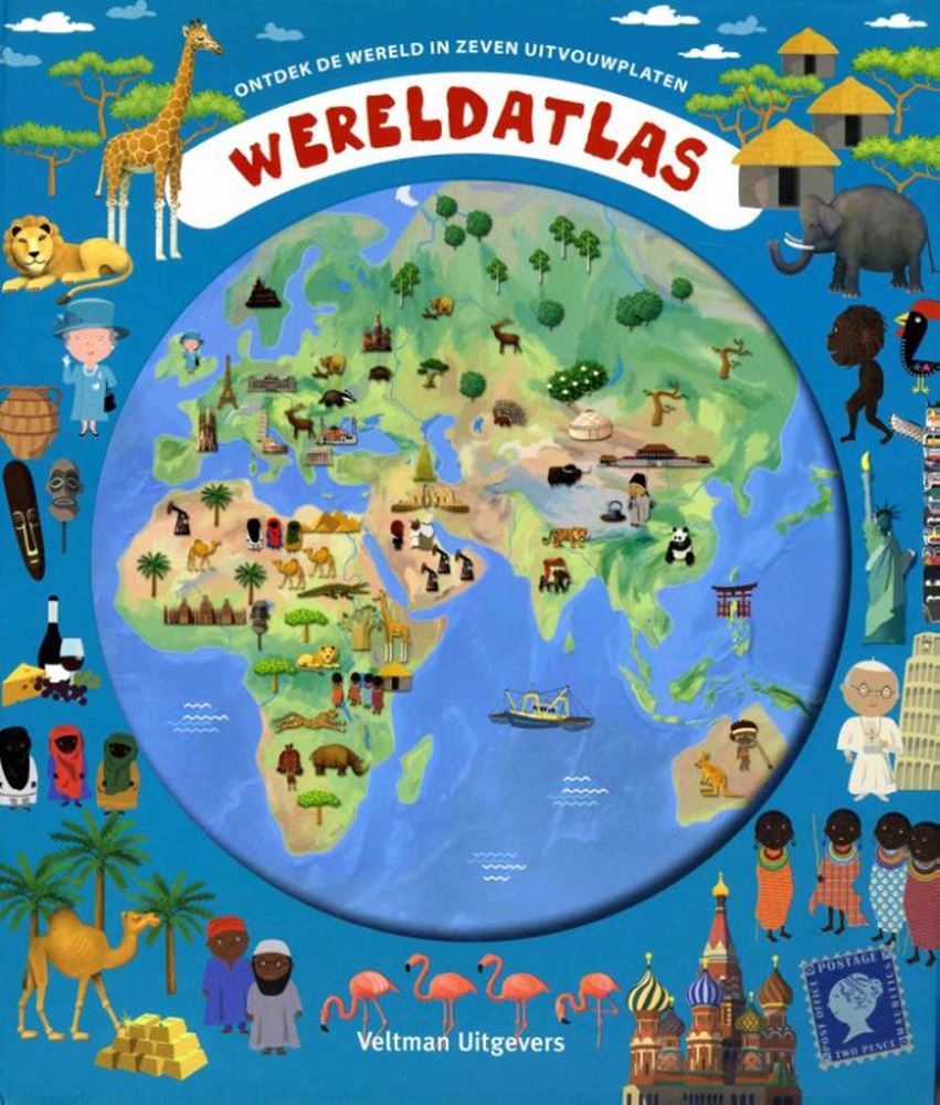 Atlas mundial (con láminas desplegables). 7+