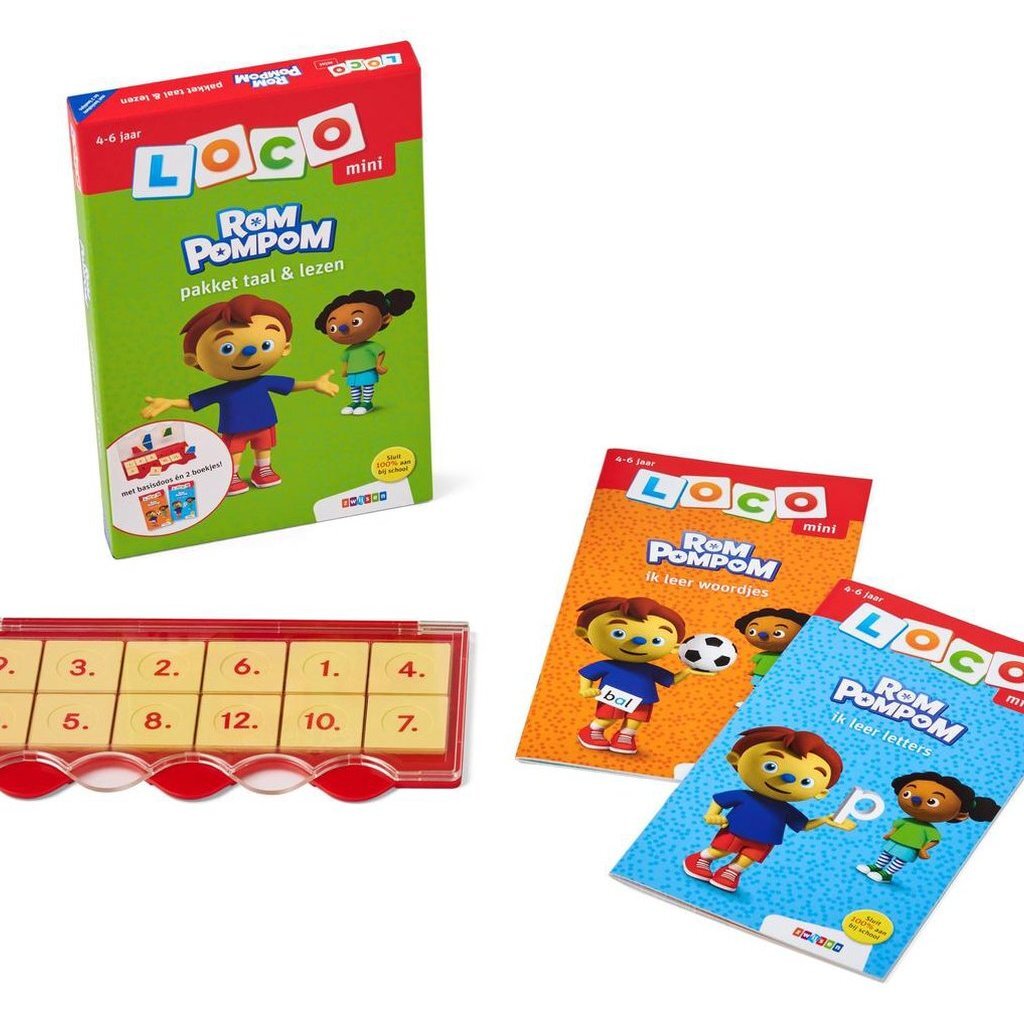 WPG UITGEVERS Mini Rompompom Package Language Leer (4-6 años)