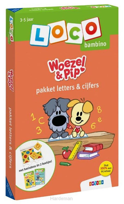 Bambino Loco - Pacchetto PIP Woezel - Numeri di lettere
