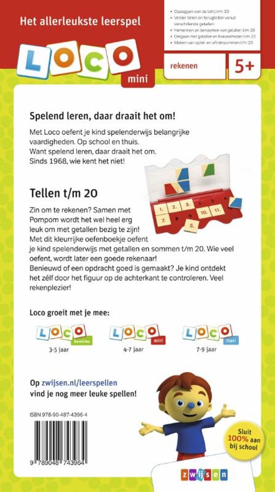 Mini Loco Rompompom - I learn to count T M 20