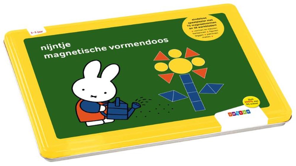 Uitgeverij zwijsen nijntje magnetische vormendoos