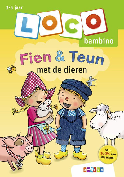 Libretto di esercizi di loco Fien e teun con gli animali