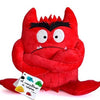 Knuffel kleurenmonster rood (boos)