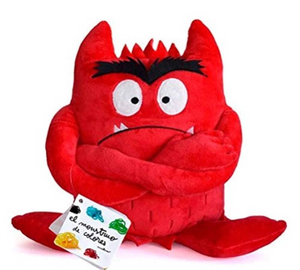 Peluche color mostro rosso (arrabbiato)