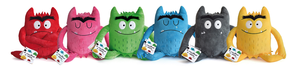 Peluche colore mostro blu (triste