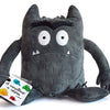Knuffel kleurenmonster grijs (bang)