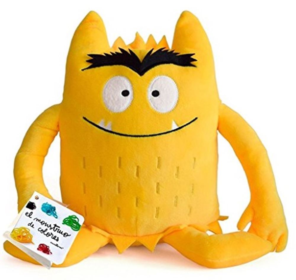 Peluche monstruo de color amarillo (feliz)