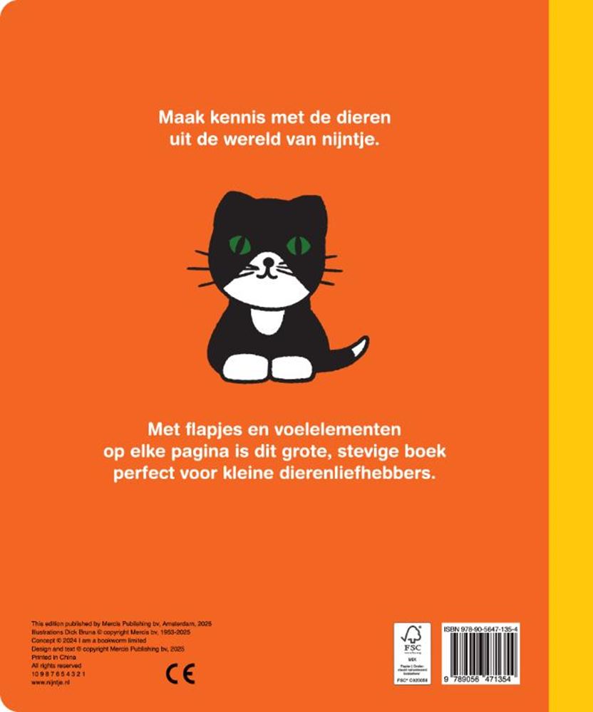 Libro de animales grande de Miffy. libro de tablero. 2+