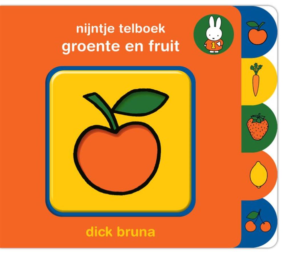 Libro de contar Miffy, frutas y verduras 2+