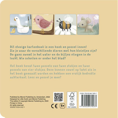 Little Dutch: il mio libro puzzle sugli animali. 2+